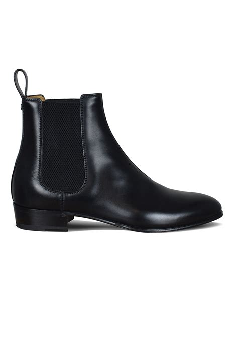 black gucci boots men's|gucci boots women black.